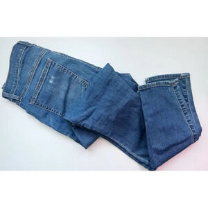 Gap • Medium Blue True Skinny Destructed Jeans
